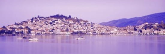 Poros Greece Canvas Art - Panoramic Images (36 x 12)