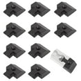 thumbnail image 1 of Porotmotor Cargo Angled End Cap for L Track Tie-Down Rail End Plug Cap Trailer Square Black 10Pack, 1 of 5
