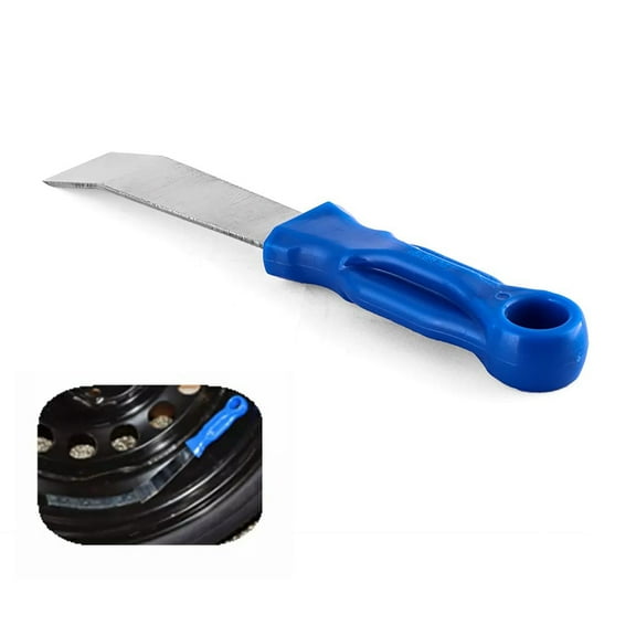 Porotmotor Wheel Weight Remover Tool Metal Handle Scraper for Adhesive Stick on Wheel Balancer Stick