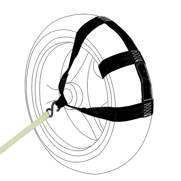 Porotmotor Motorcycle Rear Wheel Tie Down Strap Transport Strap in Black