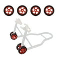 thumbnail image 1 of Porotmotor Motorcycle Stand Wheels Replacement for Front Lift Rear Stand 4PC Tyres Black, 1 of 8