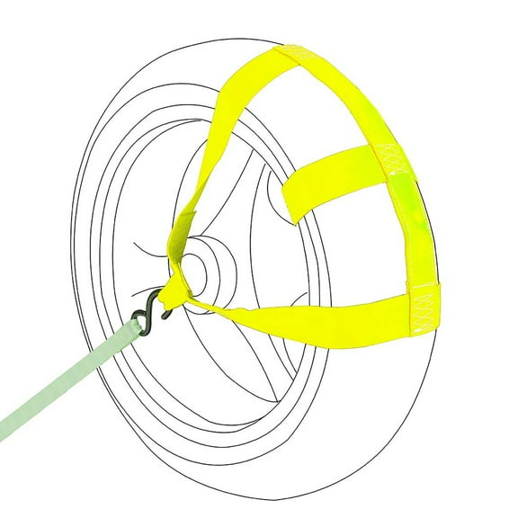 Porotmotor Motorcycle Strap Rear Wheel Transport Balance Tire Straps in Fluorescent Yellow