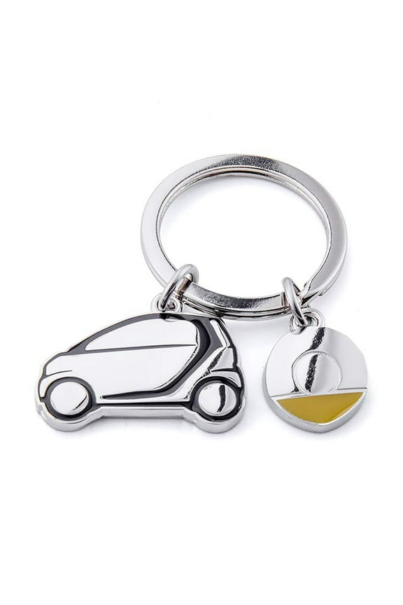 Stainless Steel Smart Car Keychains Car Model Key Chain