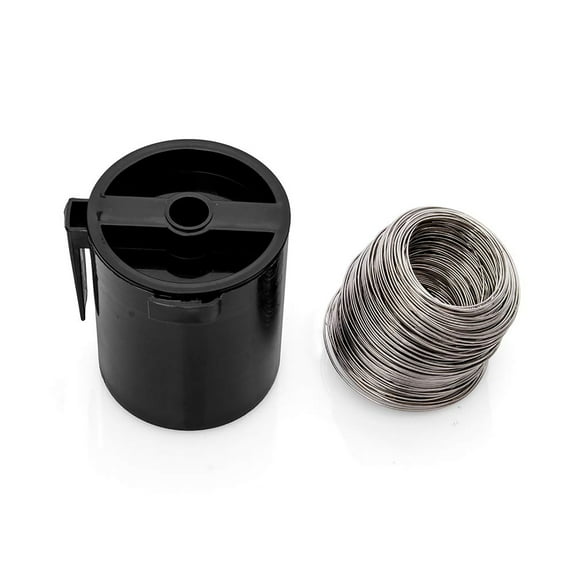 Porotmotor Stainless Steel Locking Wire Hangle, Silver, 196.85ft, 0.8mm