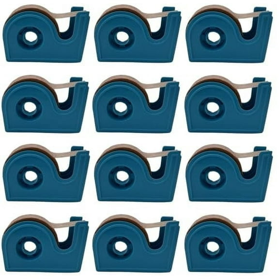Porous Paper Tan Adhesive Tape with Dispenser, Non-Sterile 0.5 Inch X 10 yds Roll (Pack of 12)