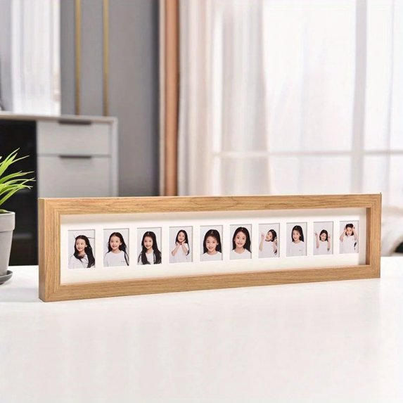 One Inch Photo Porous Picture Frame Wooden, One-inch Photo Picture Frame, Growth ...