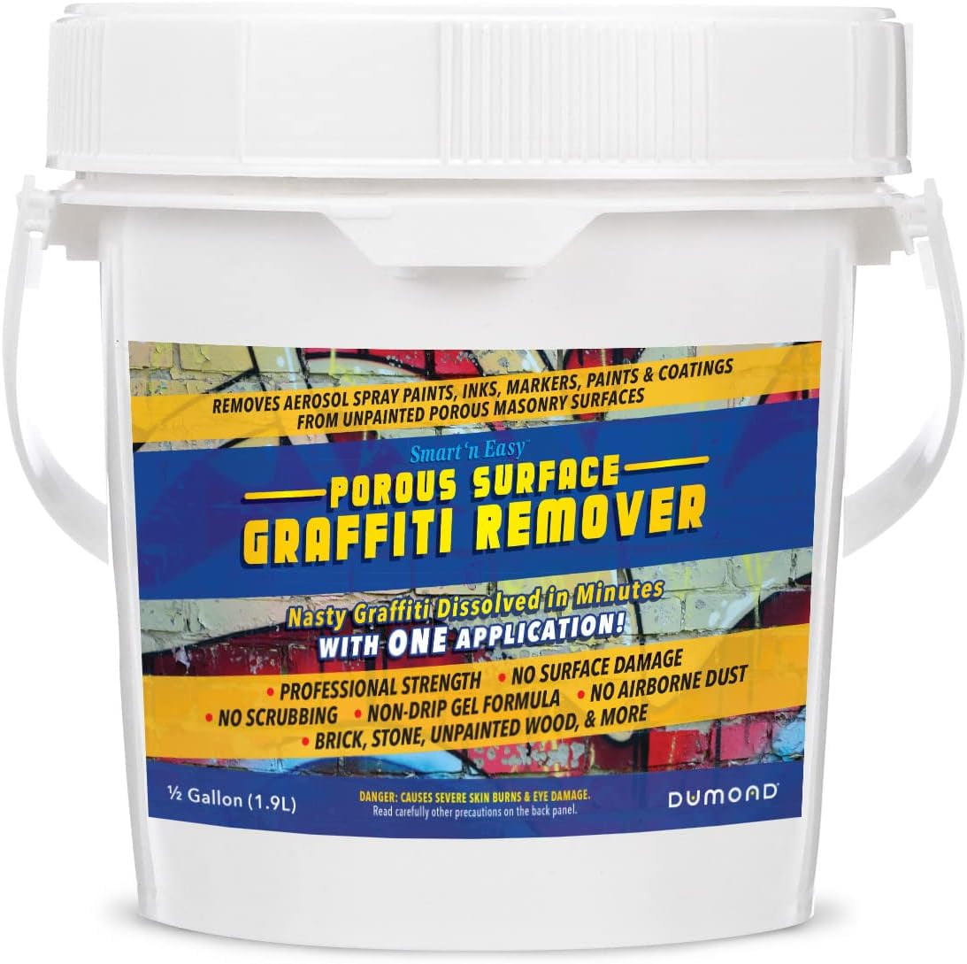 Porous Surface Graffiti Remover Eliminates Unwanted Graffiti from