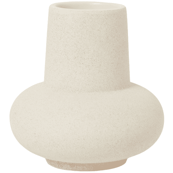 Porpan 57" Narrow-Necked Farmhouse Decor Boho White Ceramic Vase