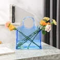 thumbnail image 1 of Blue Acrylic Modern Decorative Purse Vase, 1 of 8
