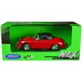 thumbnail image 1 of Porsche 356A Speedster Red with Black Soft Top "NEX Models" Series 1/24 Diecast Model Car by Welly, 1 of 1