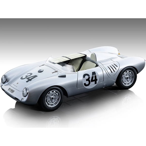 Porsche 550 A #34 C. Storez - E. Crawford 24H of Le Mans (1957) "Mythos Series" Ltd Ed to 80 pcs 1/18 Model Car by Tecnomodel