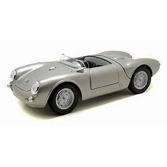 Porsche 550 A Spyder Convertible, Silver - Maisto 31843 - 1/18 Scale Diecast Model Toy Car