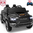thumbnail image 1 of RAM 1500 24V Powered Ride on Cars for Kids, Extra large Real 2 Seat Ride on Toys with Remote Control, LED Light, MP3 Player, Electric Vehicles Ride on Truck for Boys Girls Gifts, Black, 1 of 10
