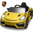 thumbnail image 1 of Porsche 718 Ride On Car for Kids, Electric Car for Toddlers with Remote Control, 4 Wheel Suspension, Bluetooth, Music, LED, Safety Belts, Ride on Toys for Toddler 3-6 Yrs Boys Girls Gifts, 1 of 9