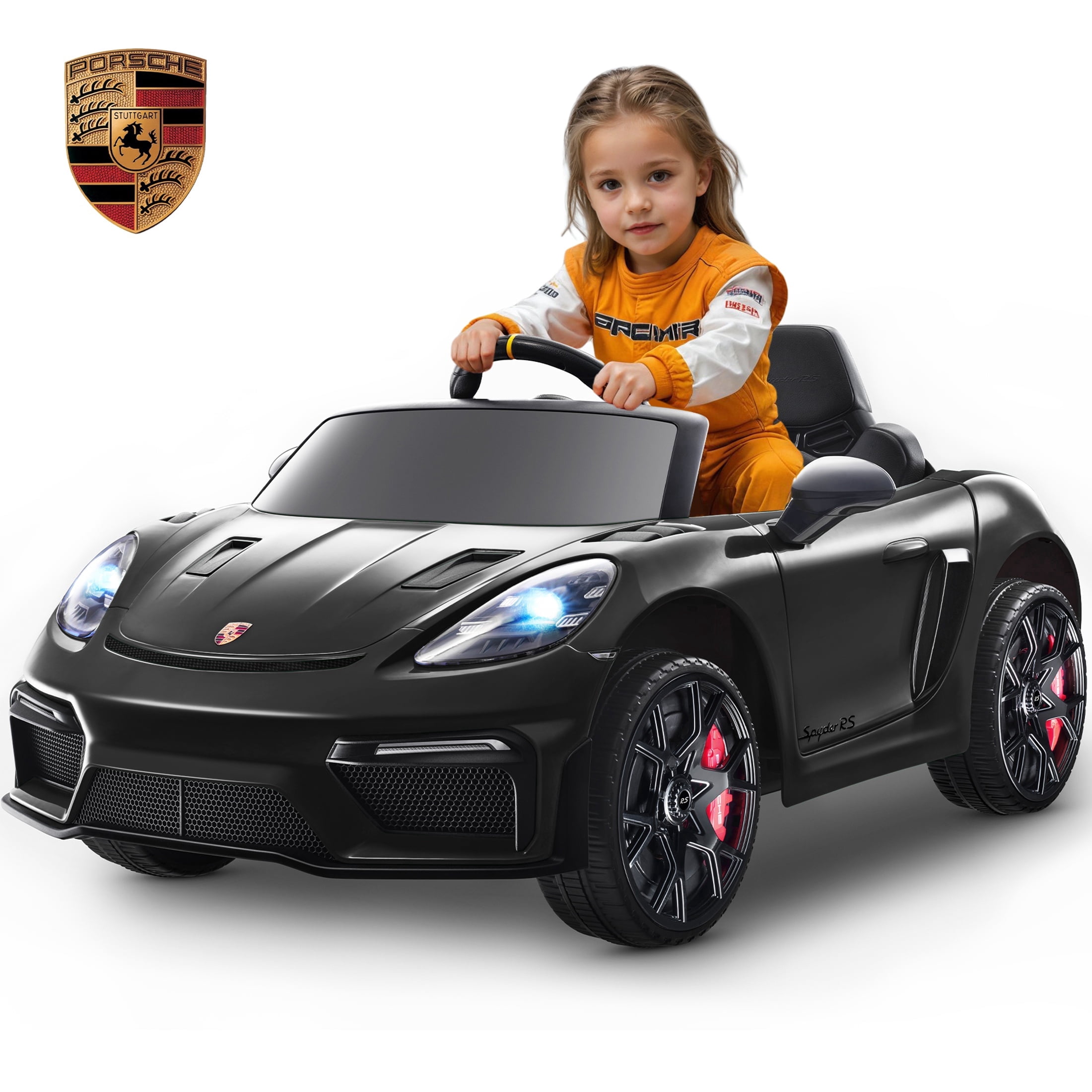 Porsche 718 Kids Ride On Toy, Electric Car for Toddlers with