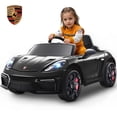 thumbnail image 1 of Porsche 718 Kids Ride On Toy, Electric Car for Toddlers with Remote Control, 4 Wheel Suspension, Bluetooth, Music, LED, Safety Belts, Kids Sports Ride on Car for Toddler 3-6 Yrs Boys Girls Gifts, 1 of 9