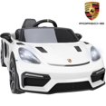 thumbnail image 1 of Porsche 718 Spyder 12V Powered Ride on Toys Car for Kids, 4 Wheel Suspension Ride on Cars with Remote Control, Bluetooth, Music, LED, Safety Belts, Training Wheels, Electric Car for Kids Toddler 3-6, 1 of 11