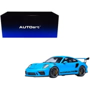 Porsche 911 991.2 GT3 RS Riviera Blue 1/18 Model Car by Autoart