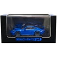 thumbnail image 1 of Porsche 911 (992) GT3 Shark Blue with Carbon Roof 1/64 Diecast Model Car by Minichamps, 1 of 3