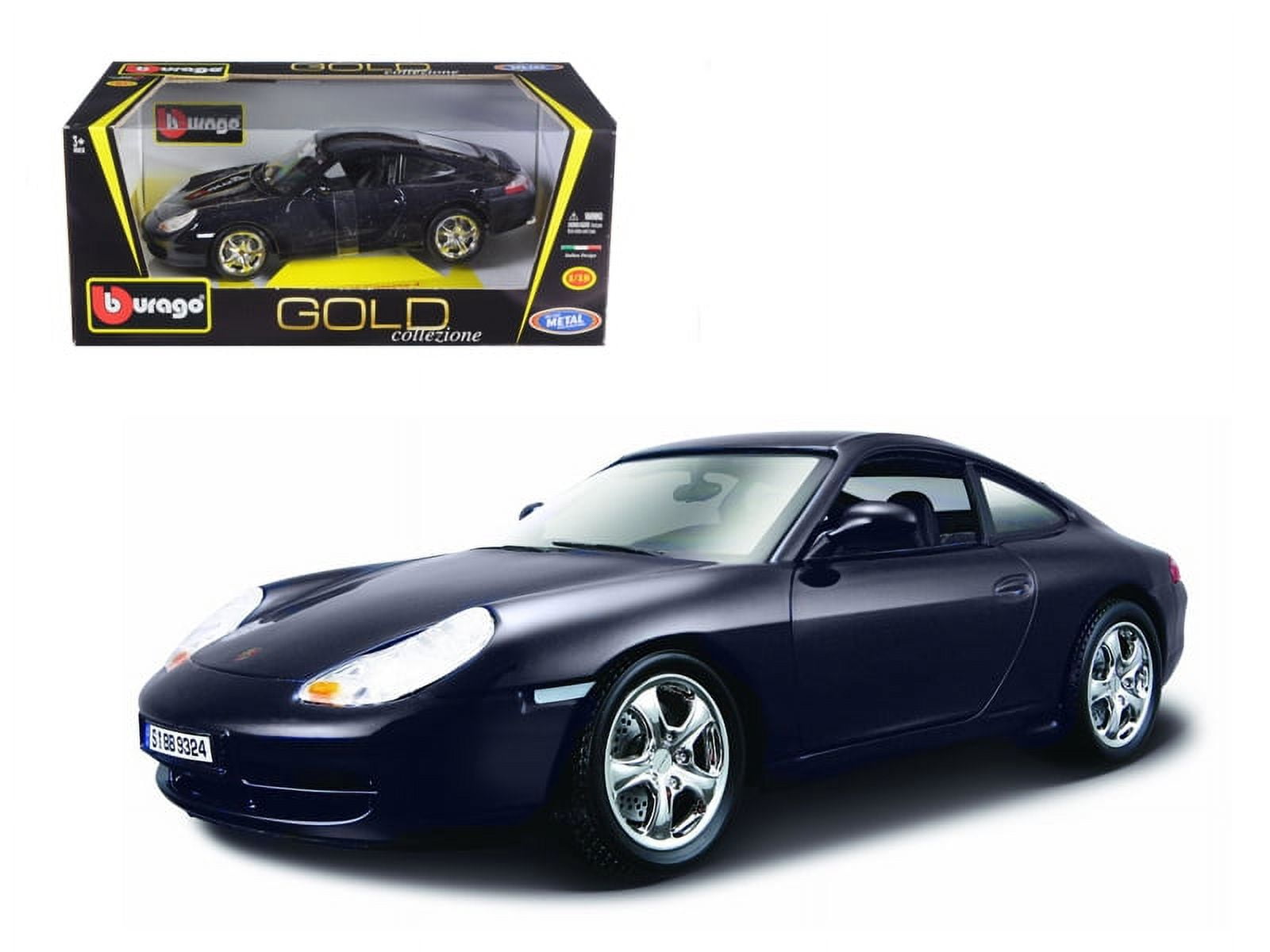 最も優遇 Carrera 911 Porsche 4 Bburago by Car Model Diecast 1/18 Blue ミニカー