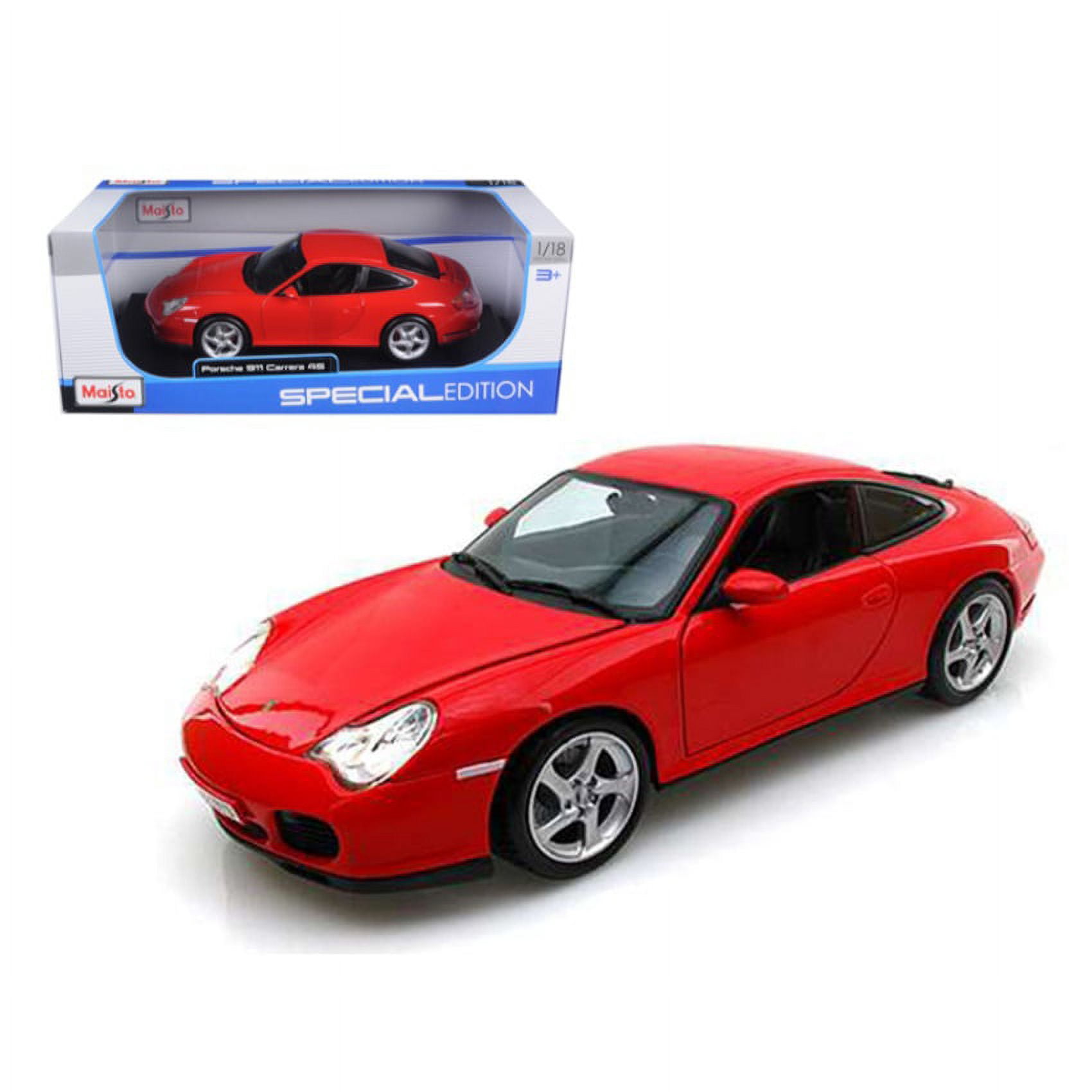 Porsche Carrera 4S Red 1/18 Diecast Car Model by M - Walmart.com