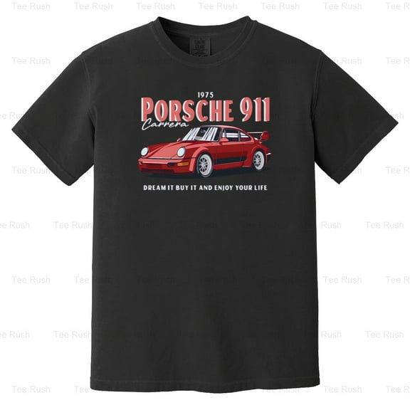 Porsche 911 Classic German Sports Car Auto Carrera Turbo Fan, Comfort Color T-Shirt Unisex, up to 4XL