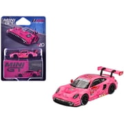Porsche 911 GT3 R #77 AO Racing Roxy GTD Pro IMSA SportsCar Weekend - Road America 2024 1/64 Diecast Model Car by Mini GT