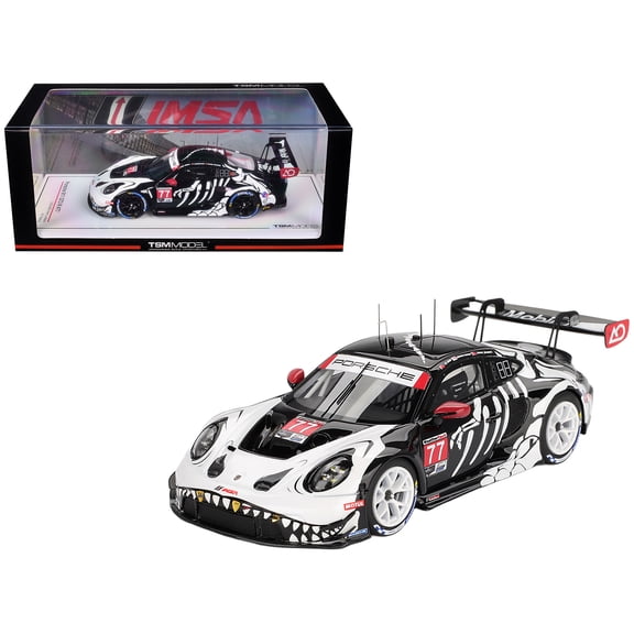 Porsche 911 GT3 R #77 "AO Racing Skeleton Rexy" GTD Pro IMSA "Petit Le Mans" (2025) 1/43 Model Car by True Scale Miniatures