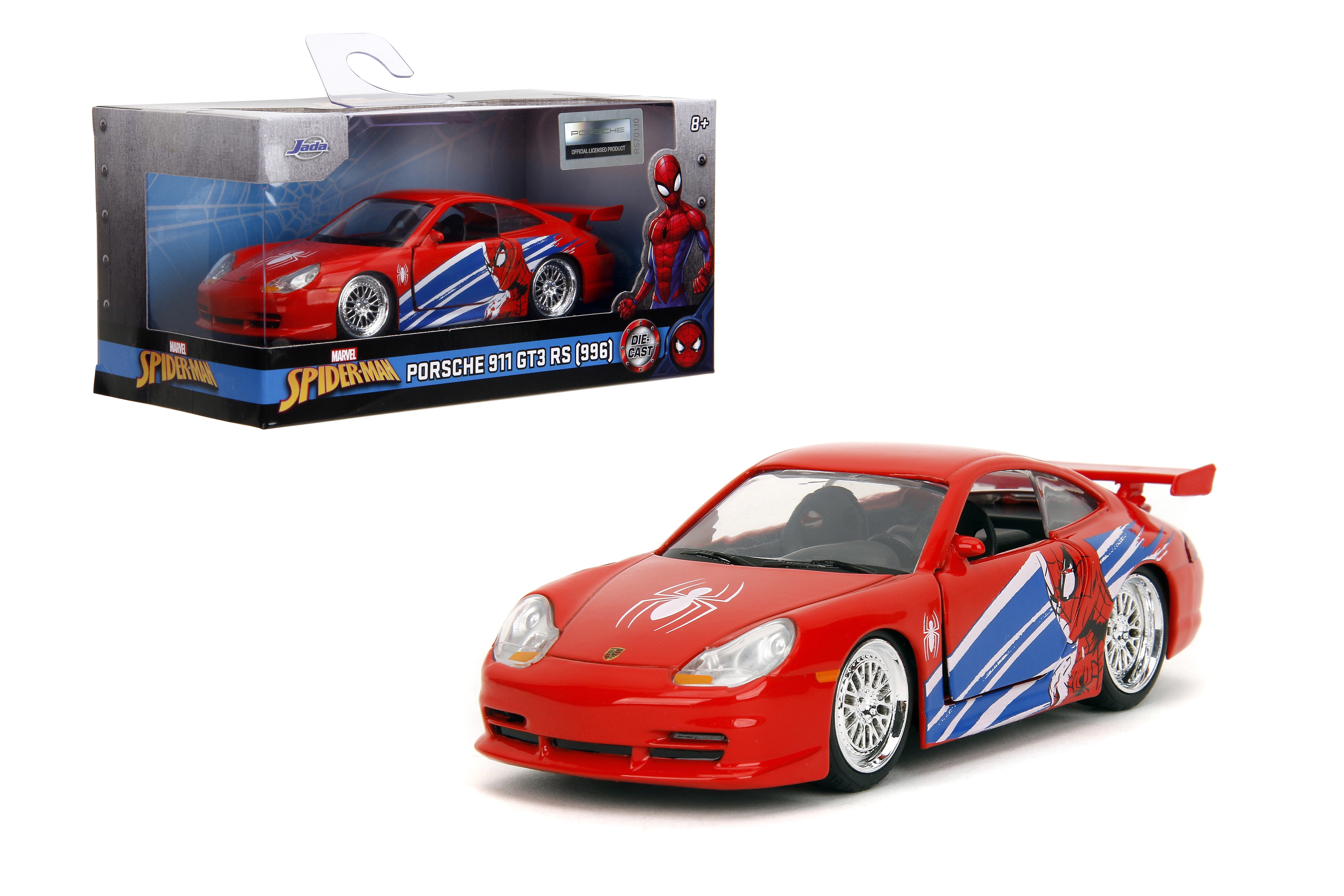 【The Rads様】Porscheミニカー2台 まとめ売り Jada Hollywood Rides Spider-Man Porsche 911 GT3 RS 1:32 – Die-Cast