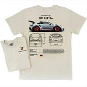 GRAPHIC GROOVE Porsche 911 GT3 RS Aesthetic T shirt Tee Unisex, Color: Ash Grey, Size: S