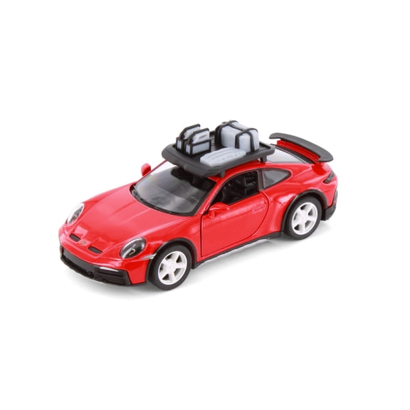 Porsche 911 Rallye w/Roof Rack, Red - Kinsmart 5481D - 1/36 Scale Diecast Model Car