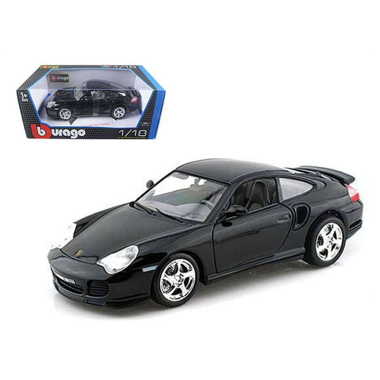 Porsche 911 Turbo Black 1/18 Diecast Model Car by Bburago