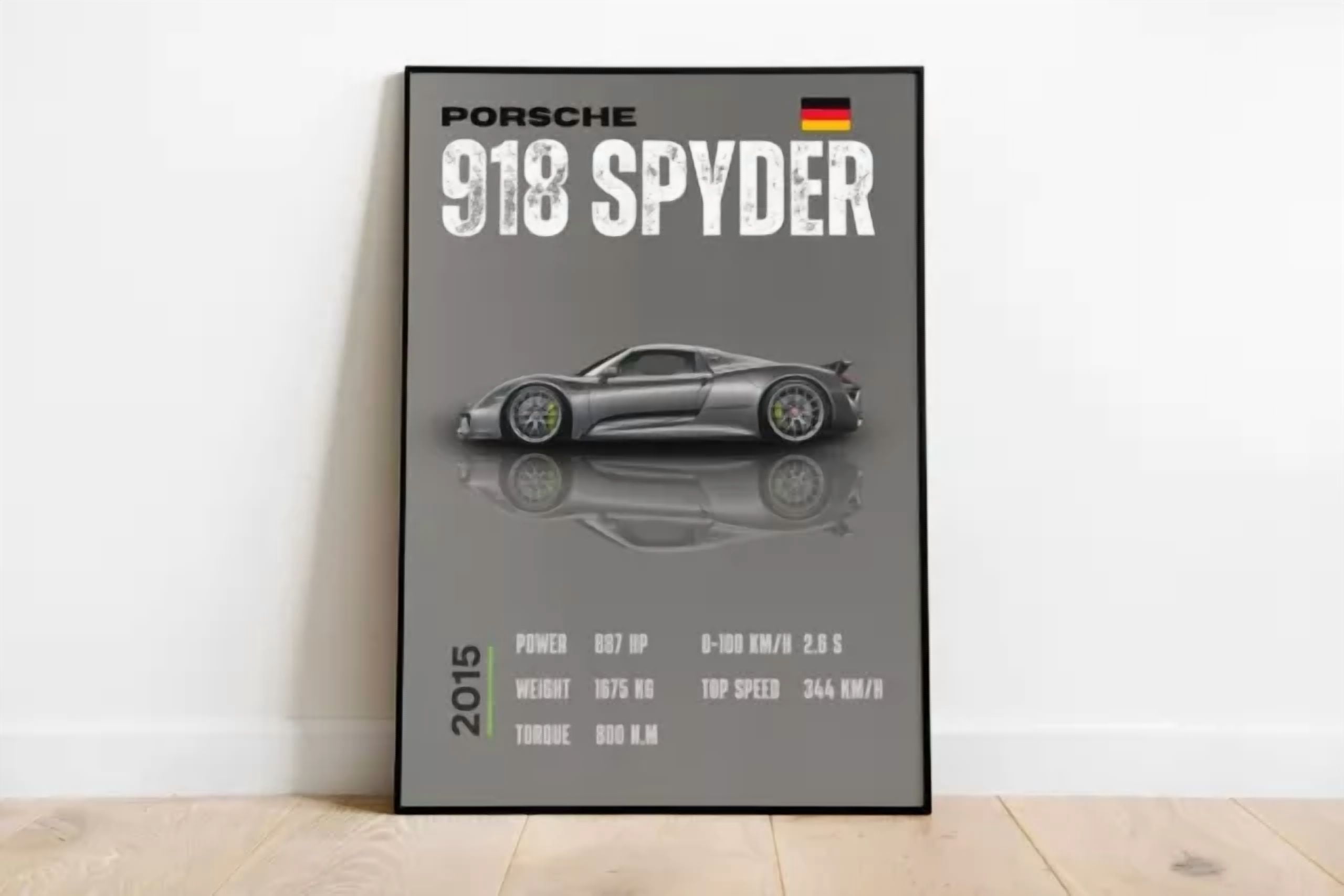 Porsche 918 Spyder For Car Lovers POSTER Home Decor Vintage Art