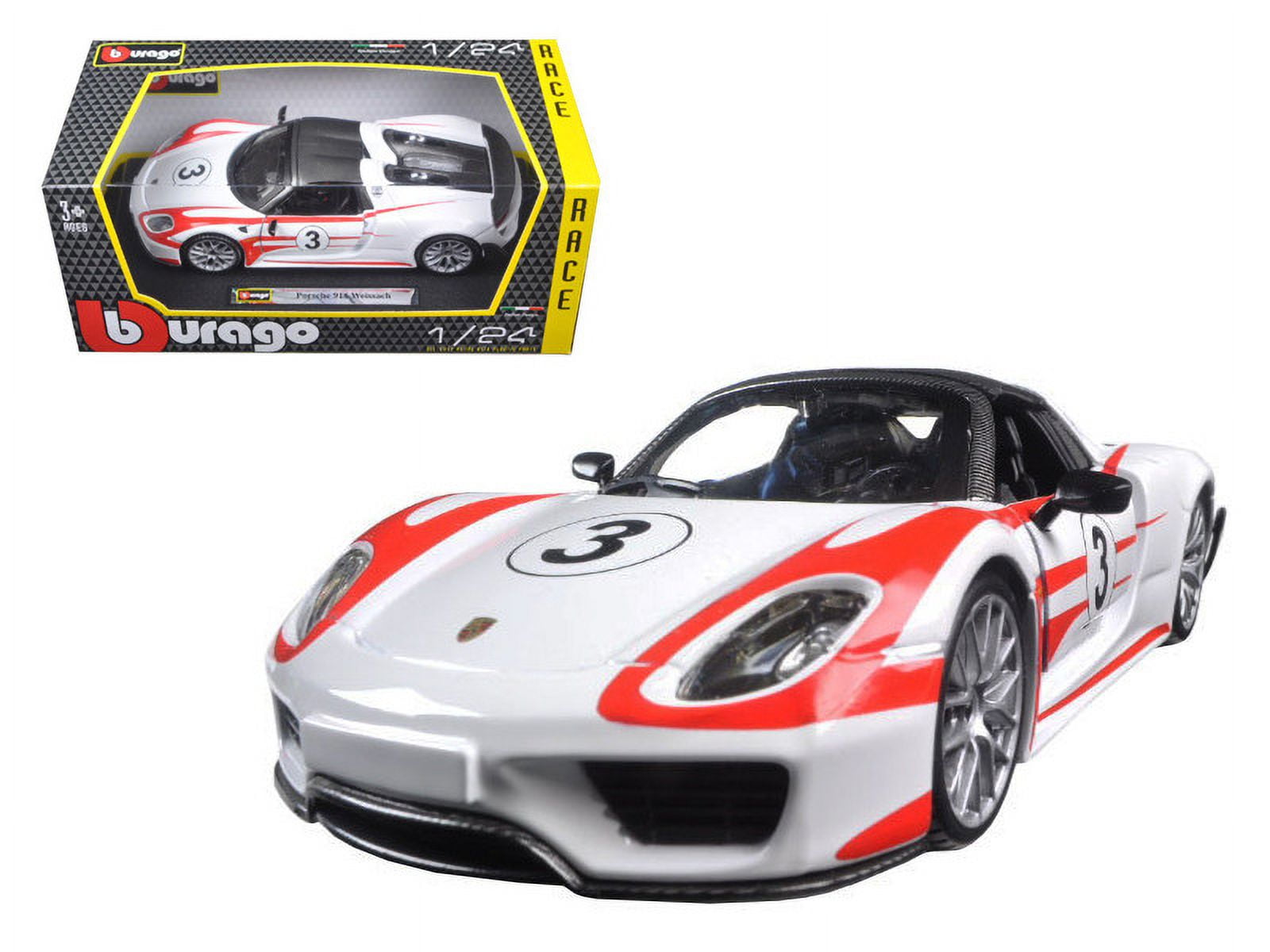 Amazon.com: Bburago 1:24 Scale Porsche 918 Spyder Diecast