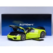 Porsche 918 Spyder "Weissach Package" Acid Green 1/18 Model Car by Autoart