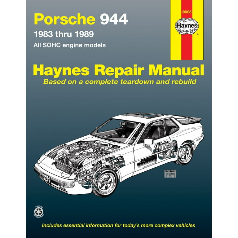 Porsche 944 4-cylinder (83-89) Haynes Repair Manual ^