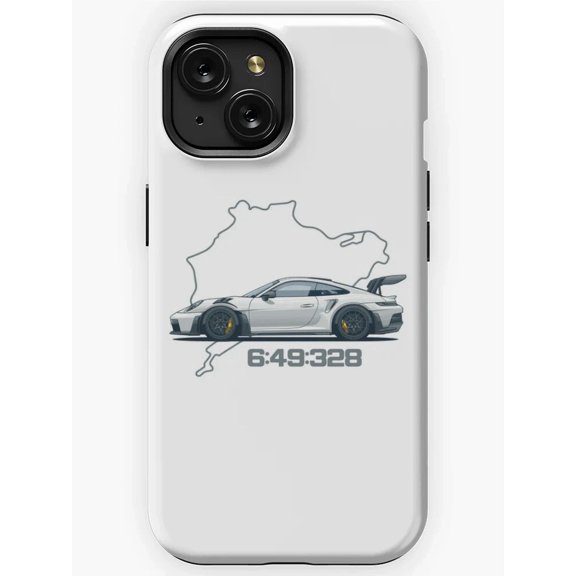 Porsche 992 GT3 RS Car H196 Slim Protective Case for iPhone 17 16 15 14 13 12 11 Pro Max