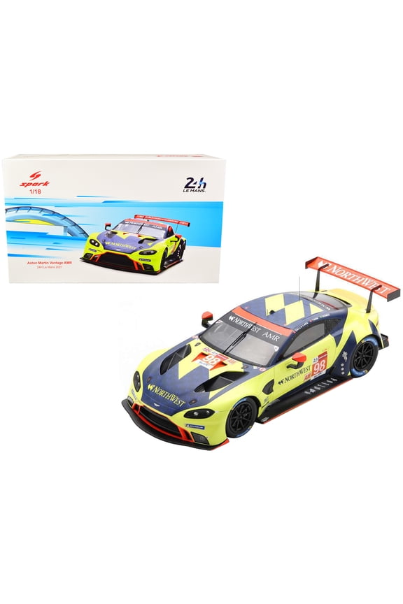 Porsche Aston Martin Vantage AMR #98 Marcos Gomes - Paul Dalla Lana - Nicki Thiim "Aston Martin Racing" LMGTE Am Class 24 Hours of Le Mans (2021) 1/18 Model Car by Spark