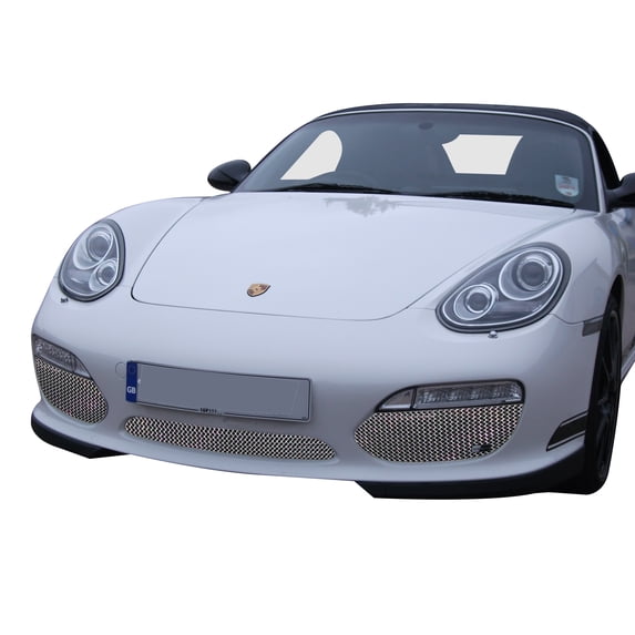 Porsche Boxster 987.2 Manual - Front Grill Set - Silver finish (2009 to 2013)