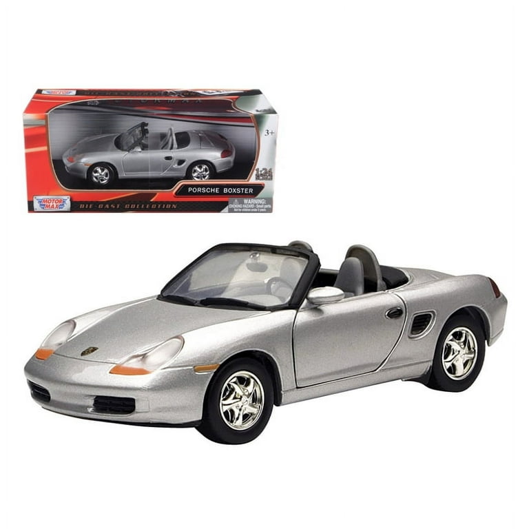 Porsche Boxster Silver 1 24 Diecast Model Car by Motormax Walmart