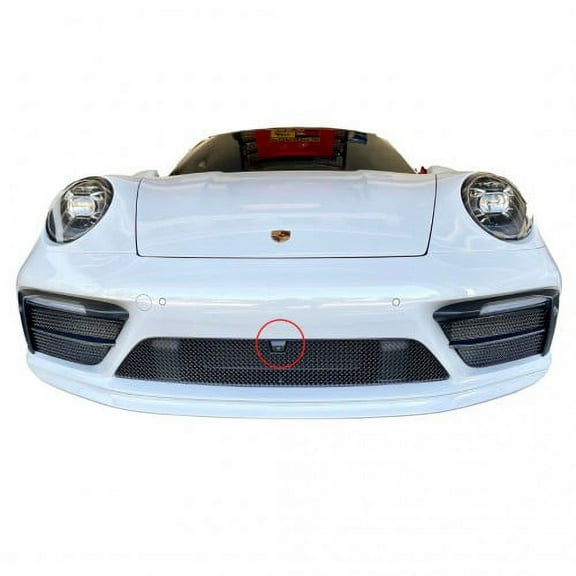 Porsche Carrera 992 (Sport Design Package) with Front Driving Camera - Front Grille Set - Silver Finish (2018 -)