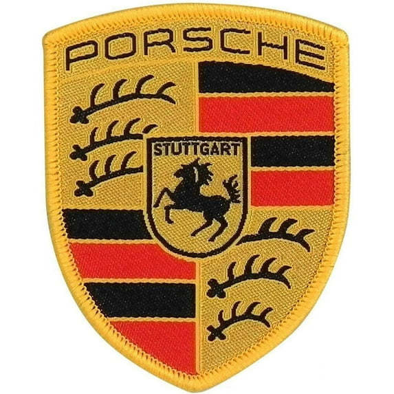 Porsche Crest Sew-on Badge - Pack of 10 (non official)