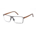 thumbnail image 1 of Porsche Design Men's Grey Square Eyeglass Frames 8309 B 56, 1 of 4