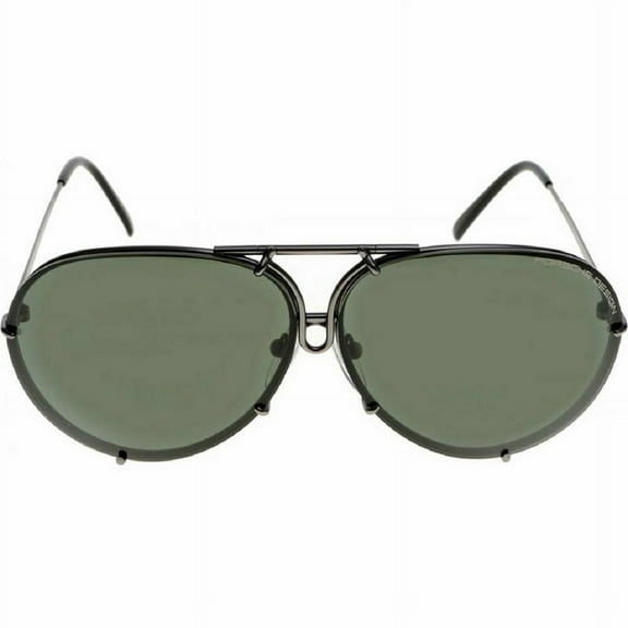 PORSCHE P 8478 C Sunglasses Matte Grey Frame Green Lenses 69mm