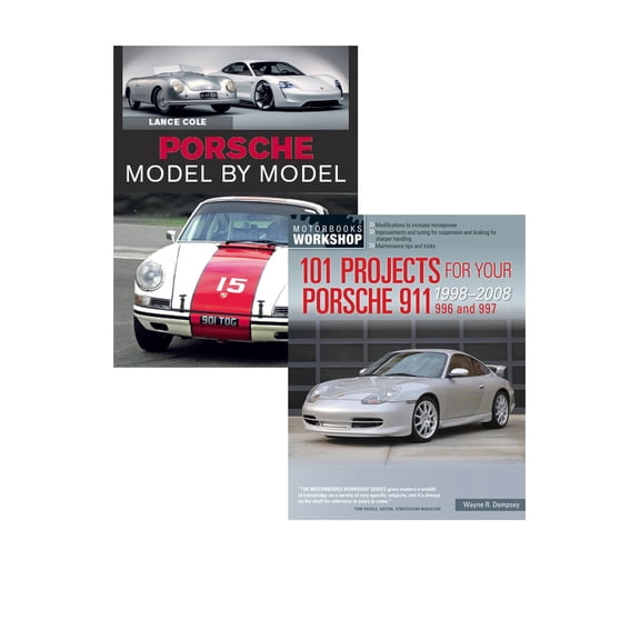 Porsche Model by Model & 101 Projects For 911, 996, 997 1998-2008 2 Book Set