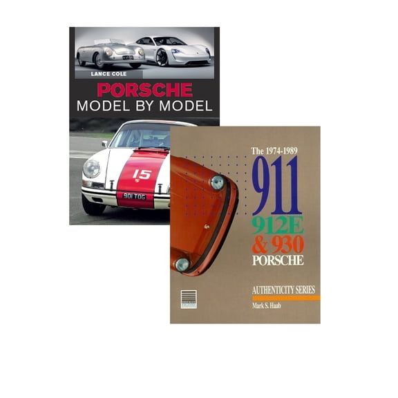 Porsche Model by Model & 1974-1989 911, 912E, 930 Porsche 2 Book Set