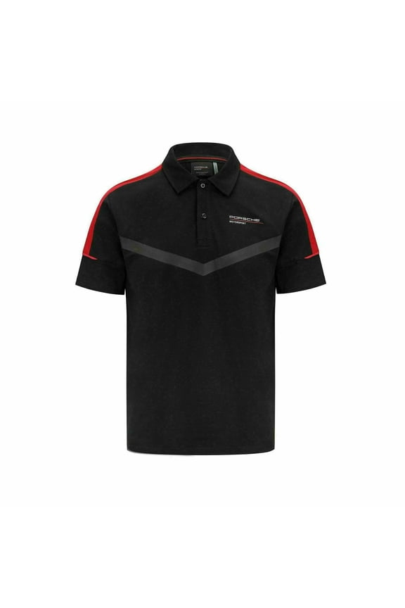 Motorsport Men's Fanwear Polo Shirt- Black