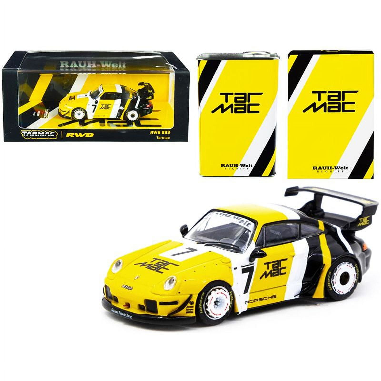 Porsche RWB 993 #7 ''Tarmac'' Yellow and Black with METAL