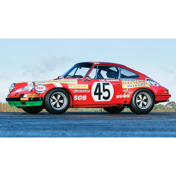 Porsche S Rally Car 300 - Style A - 20x30 Inch Glossy Laminated Poster - Stunning Detail and Bold Colors