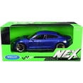 thumbnail image 1 of Porsche Taycan Turbo S Blue Metallic "NEX Models" 1/24 Diecast Model Car by Welly, 1 of 3
